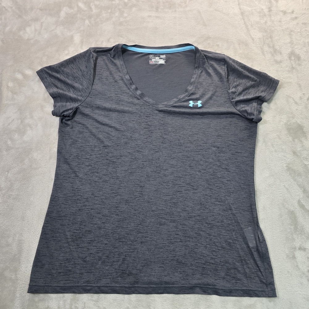Women's Under Armour V-Neck Athletic Shirt Size XL - Gray